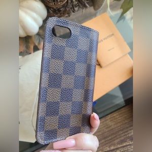 Brown authentic Louis Vuitton case